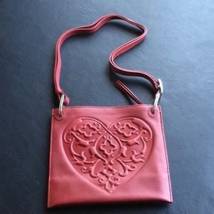 Red Purse with Embossed Heart